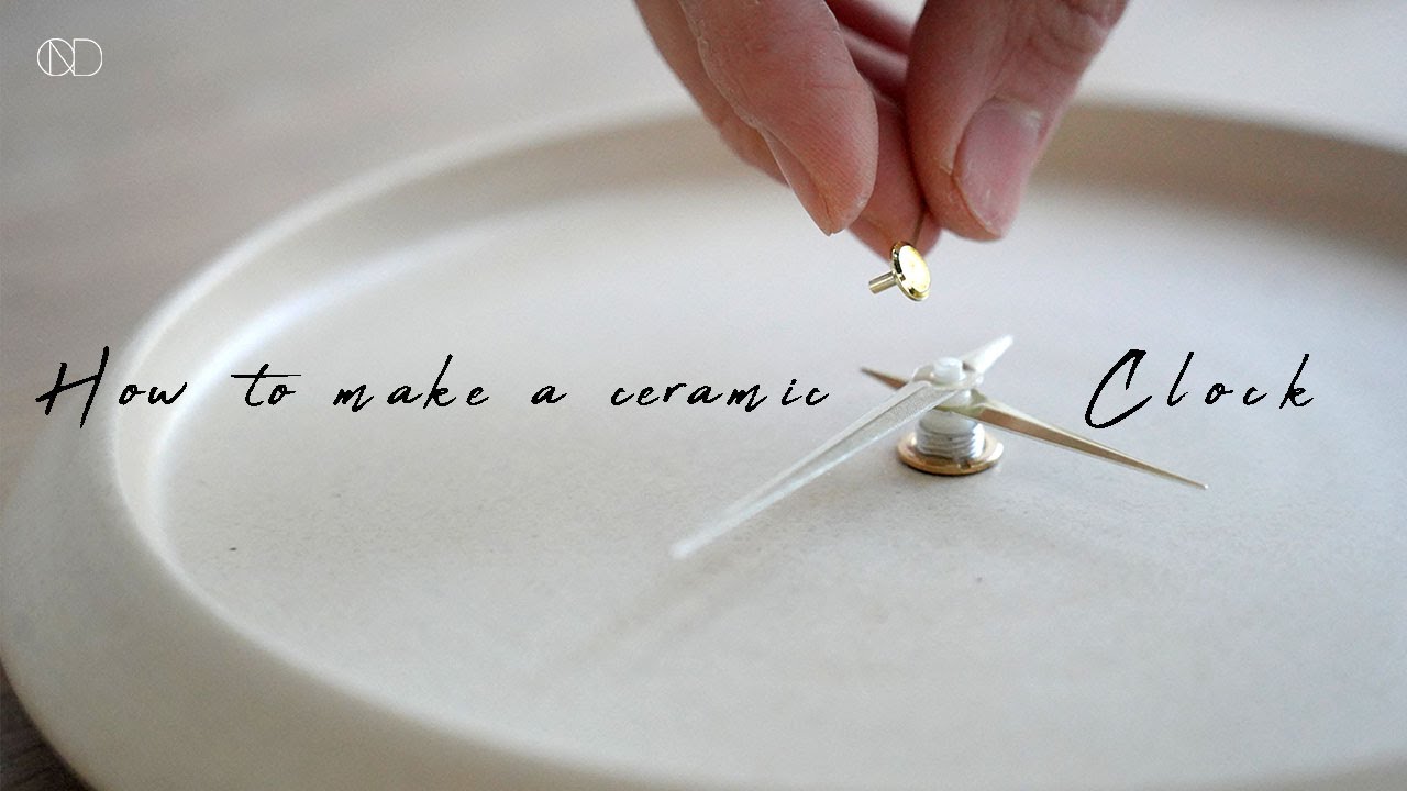 물레성형으로 도자기 시계 만들기🕑 : How make a ceramic clock on Pottery wheel [ONDO STUDIO]