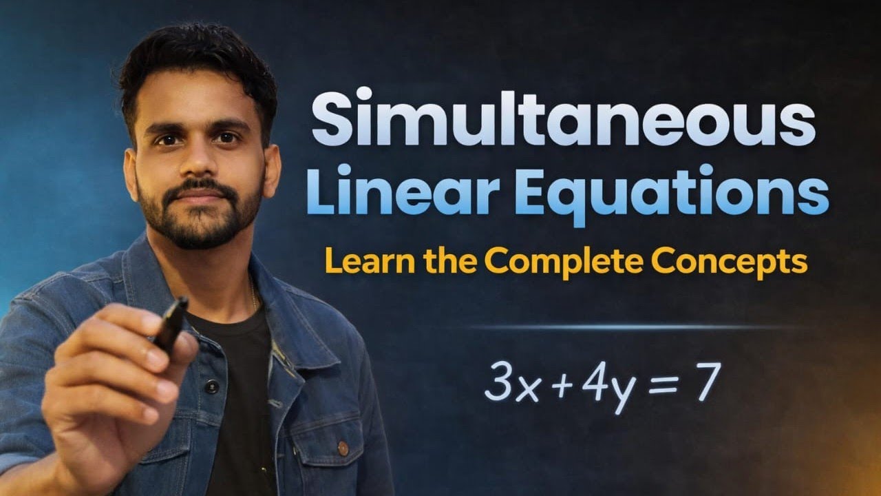 Simultaneous Linear Equations Class 9 (WBBSE & ICSE) | Graphical Analysis with Sonu Bhaiya
