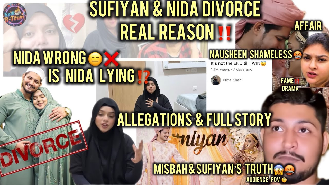 Sufiyan & Nida Divorce 💔 Full Story Misbah’s Involvement, Allegations & Drama Explained ‼️
