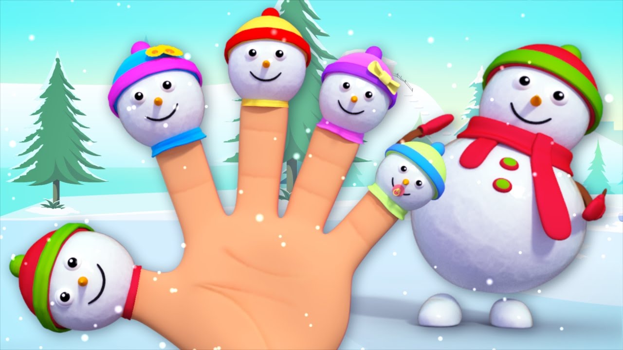snowman finger family | nursery rhymes | kids rhymes | childrens songs | 3d rhymes