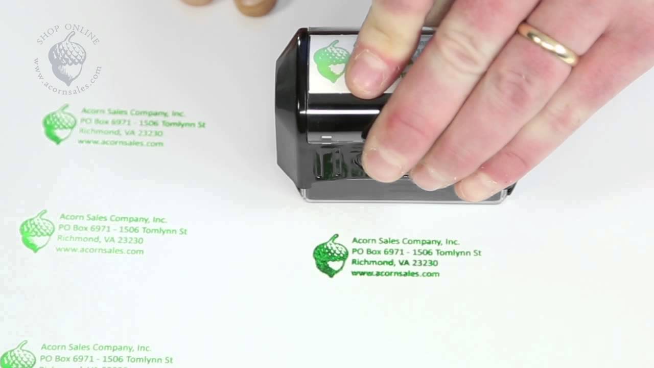Helpful Tips of Using Pre-Inked Stamps - Acorn Sales