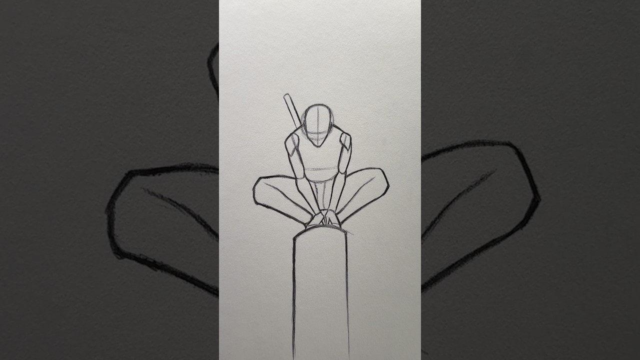 How to draw Itachi Uchiha Pose ⭐️Tutorial⭐️ #itachi #naruto #pose #tutorial #howtodraw #art #shorts
