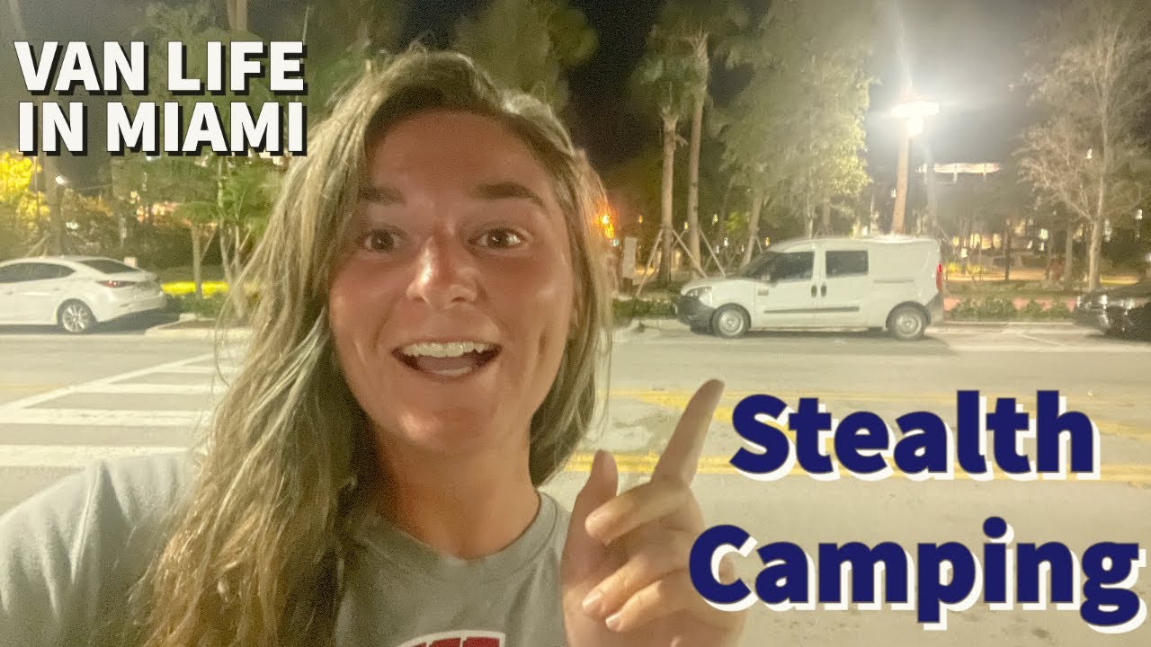 STEALTH CAMPING in SOUTH BEACH, MIAMI | Florida Van Life