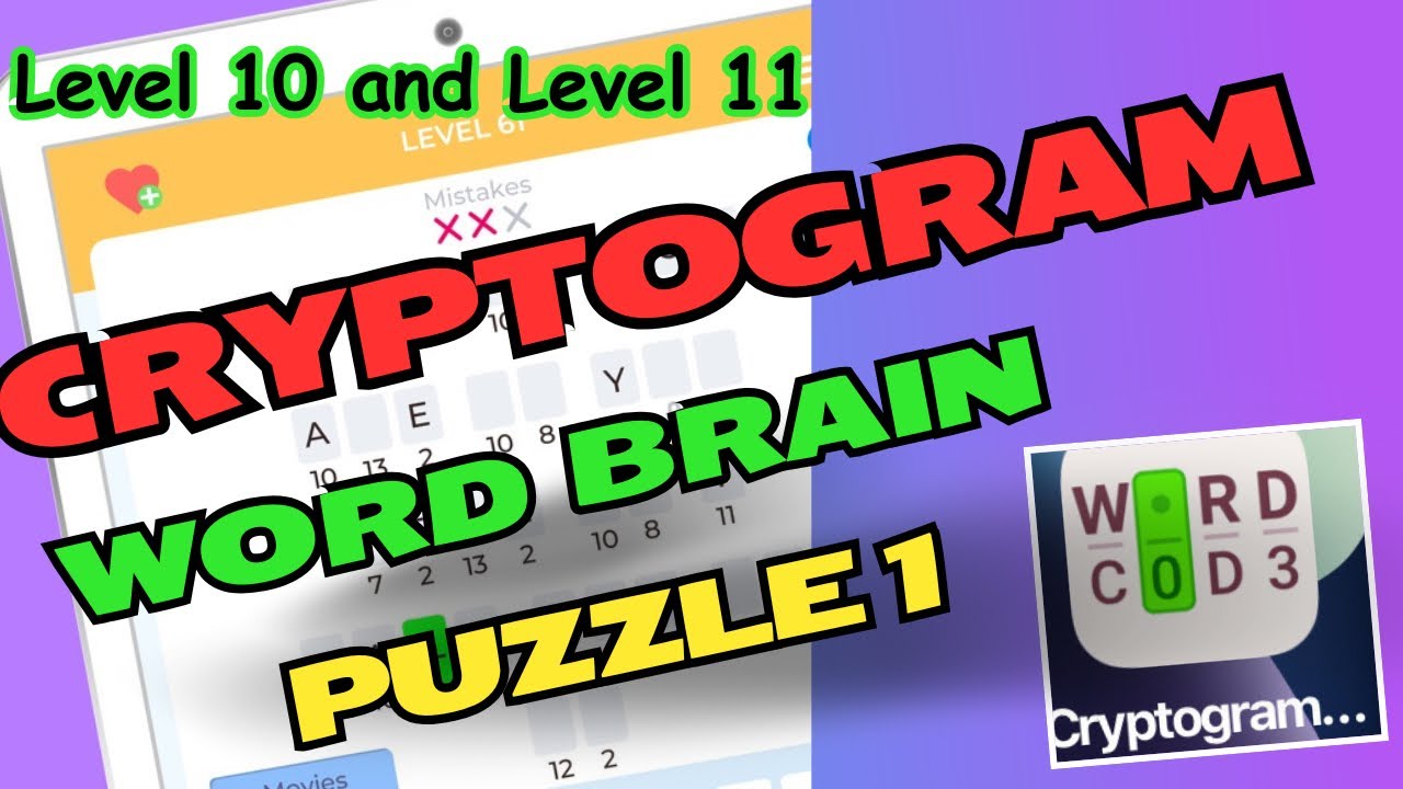 #Cryptogram Game 1: Level 10 & Level 11 