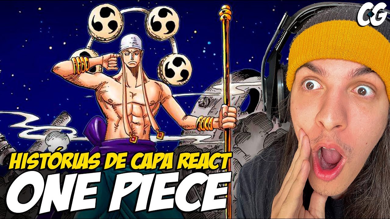 ENEL NA LUA?! LENDO TODAS HISTÓRIAS DE CAPA DE ONE PIECE! - React