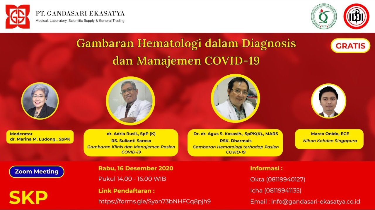 Gambaran Hematologi Dalam Diagnosa dan Manajemen Covid -19