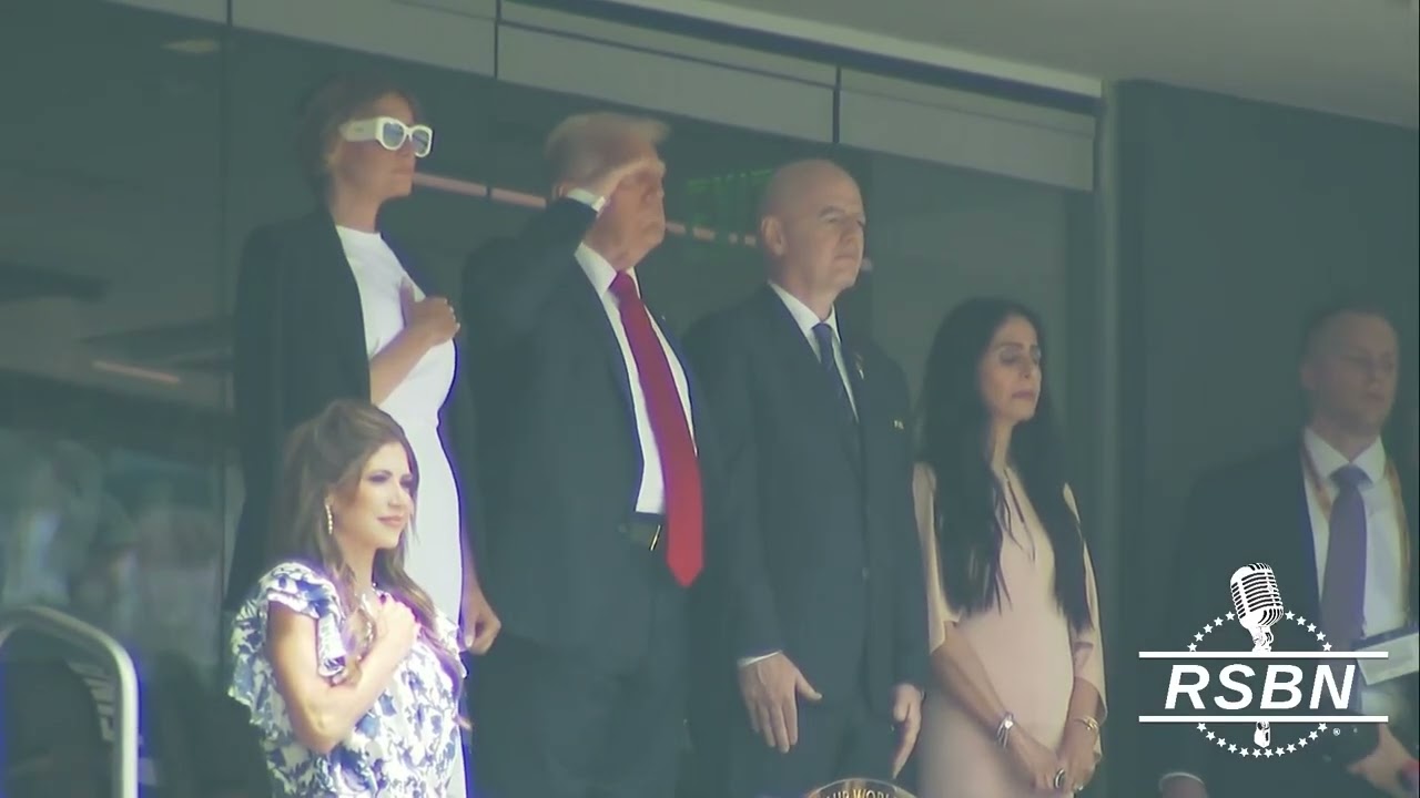 WATCH: President Trump salutes the Flag at Met-Life Stadium for the FIFA Club World Cup. - 7/13/25