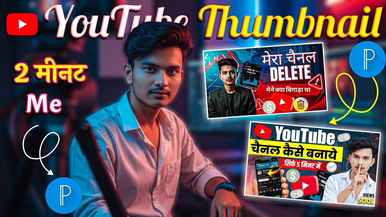 YouTube Thumbnail Kese Bnaye | Mobile Se Youtube Thumbnail Kese Bnaye| How To Make Youtube Thumbnail