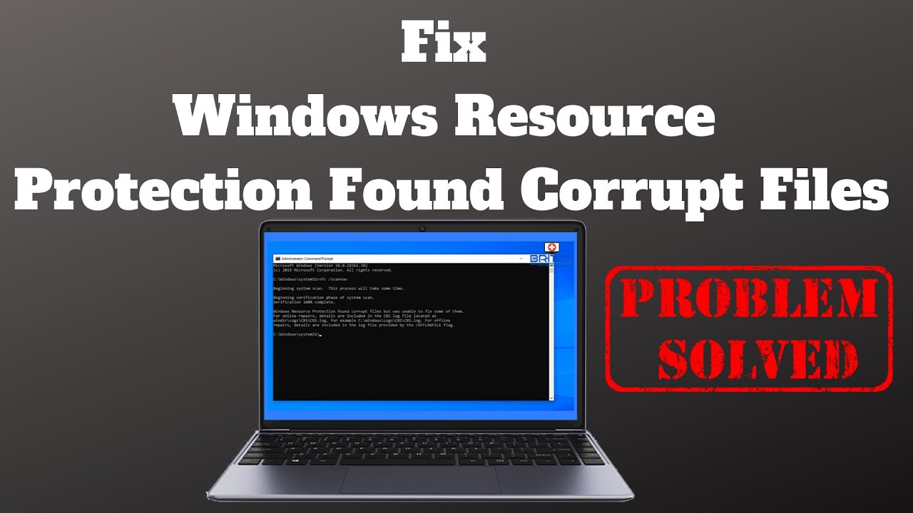 Fix Windows Resource Protection Found Corrupt Files