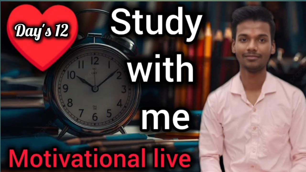 Day 12 ❤️ ||🙇STUDY with Live UPSC✍️ //ROOM STUDY