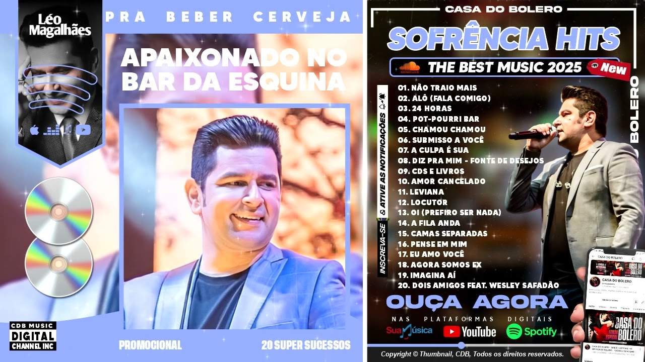 LÉO MAGALHÃES - APAIXONADO NO BAR DA ESQUINA - SOFRÊNCIA DAS BOAS - SELEÇÃO INESQUECÍVEL #sofrencia