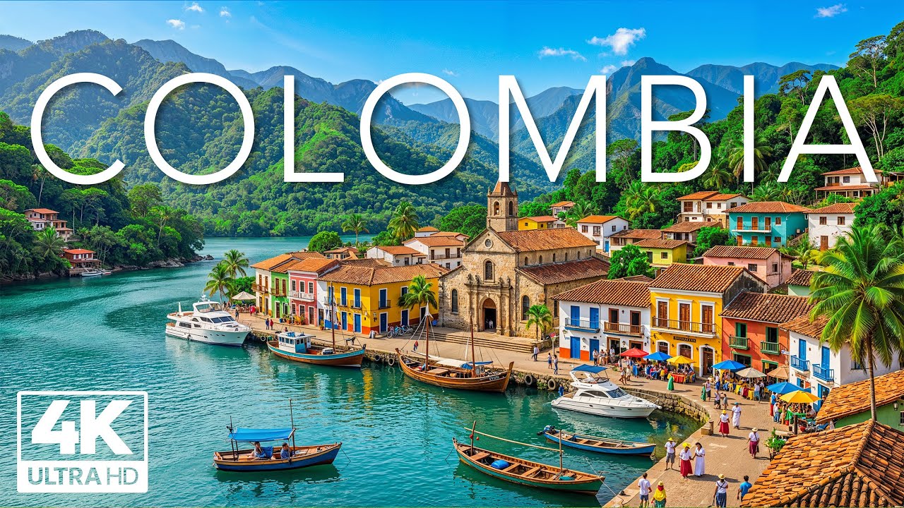 Colombia 4K | Andes, Coffee Hills & Open Skies | Calm Flowing Between Earth and Cloud