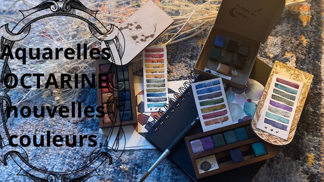 Je teste des nouvelles teintes aquarelles Octarine 🤗😍