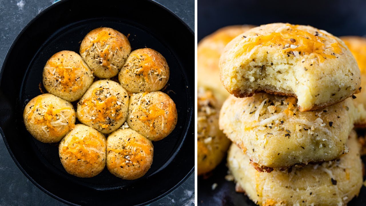 Keto Garlic Dinner Rolls