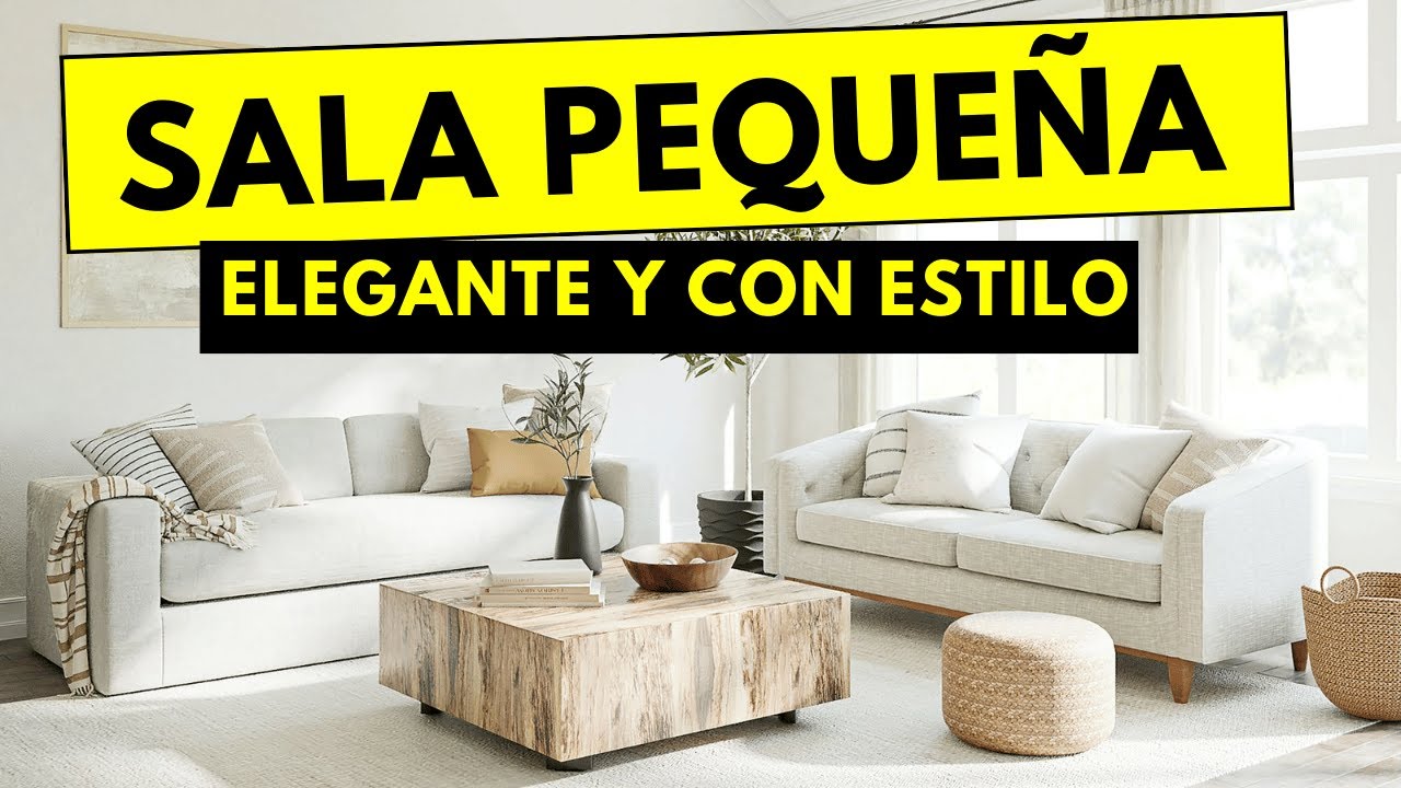 Mejores trucos para SALAS PEQUEÑAS | 10 Tips para decorar una SALA pequeña.