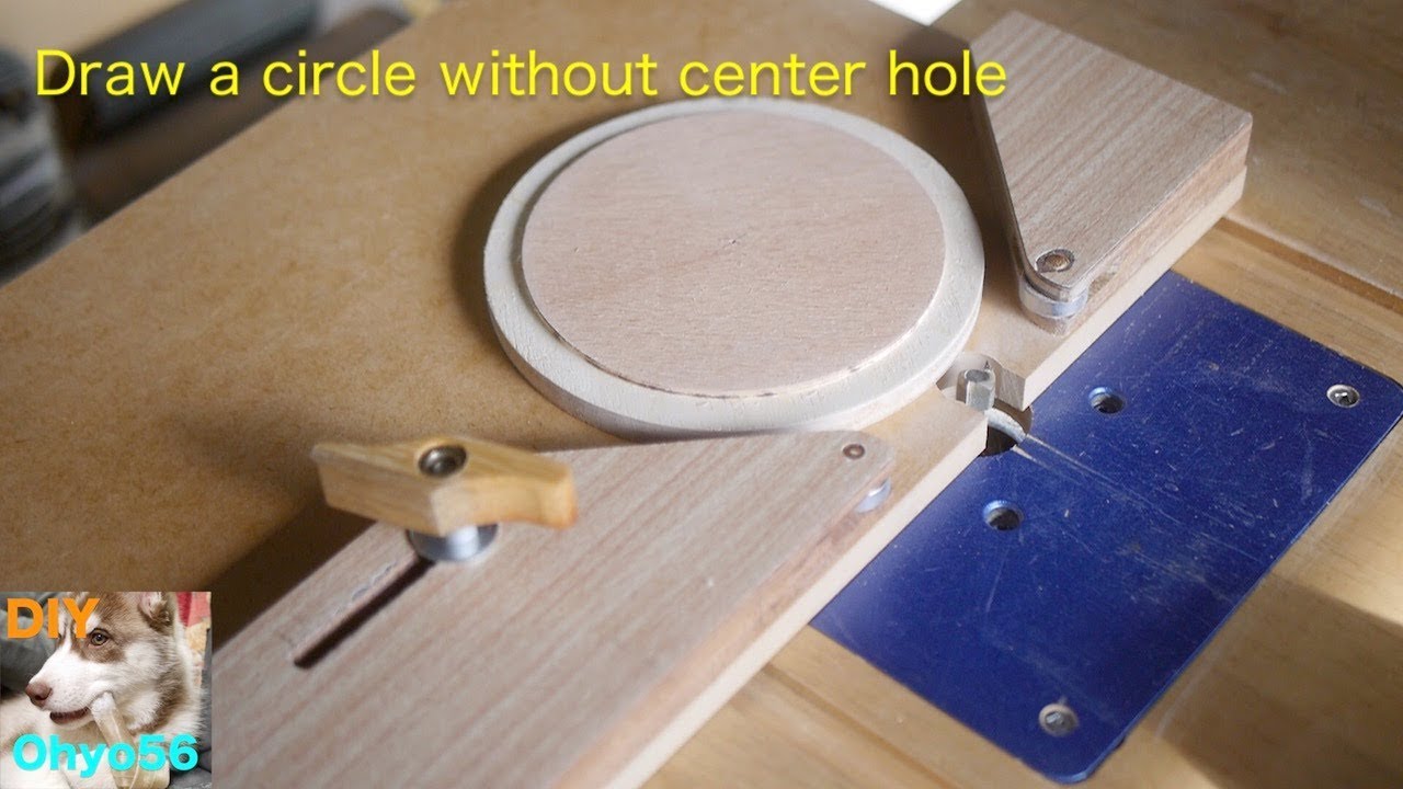 Jig for scraping a circle