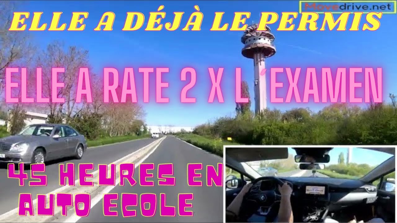 UN  PERMIS ETRANGER ET POURTANT ELLE LE RATE 2 FOIS EN FRANCE ! EXAMEN PERMIS VILLABE