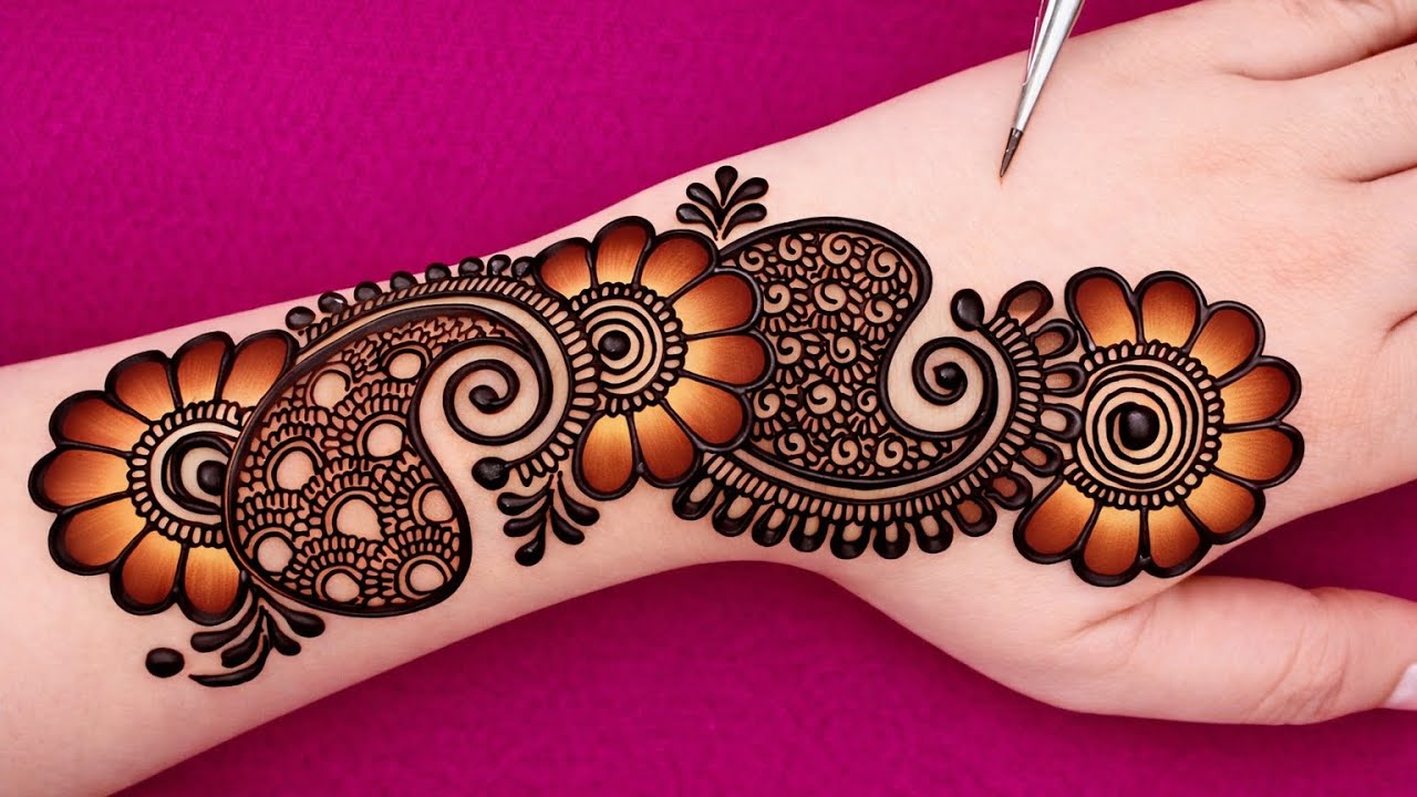 Easy Stylish Eid Mehndi design | Best mehandi cone | Henna design | Mehndi design | Mehandi design