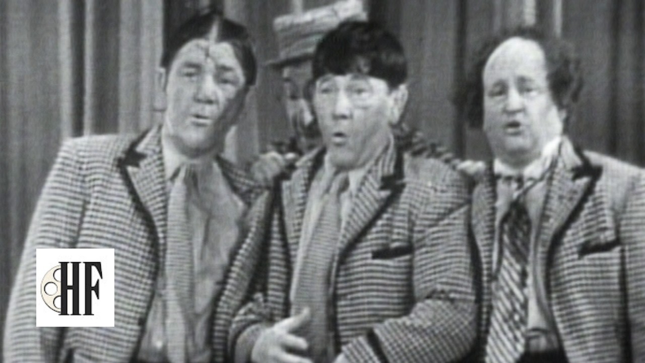 The Three Stooges Perform LIVE and Sing Trio 1949 
