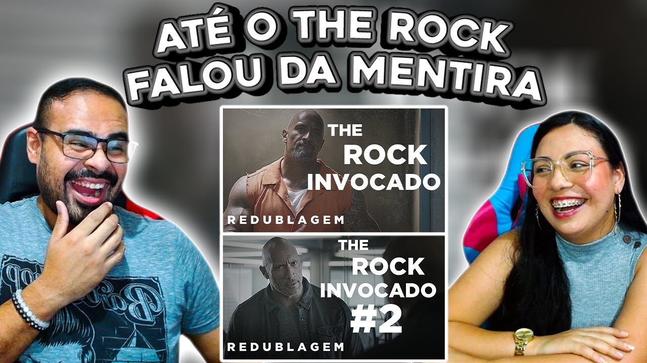 REACT EM CASAL - Pabollo | The Rock Invocado 1 e 2 (Paródia Redublagem)