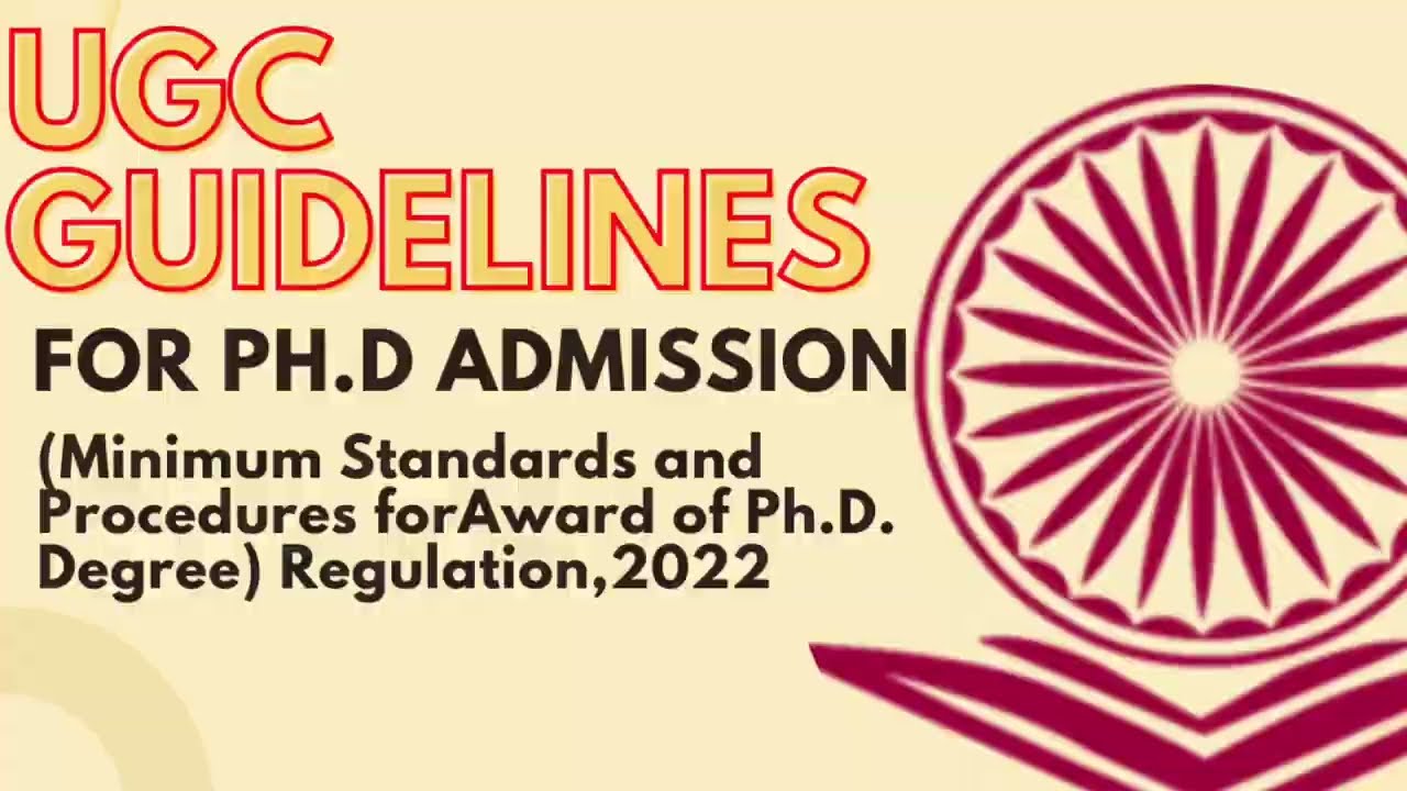 Phd guidelines|UGC guidelines for Ph. D Courses|2022|UGC