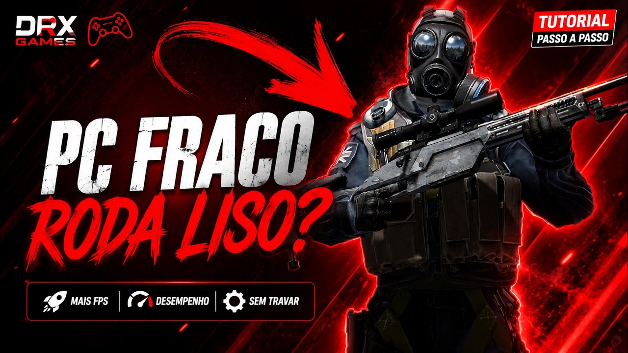 CS2 EM PC FRACO CONFIGURAÇÃO DEFINITIVA (2025)🔥60FPS