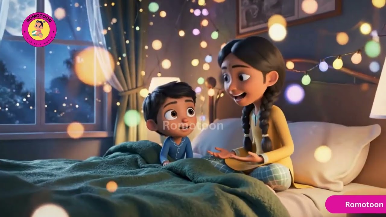 Amma baji kehti hain Chand Par Pariya rehti hain | Hindi Urdu Rhyme | Animated