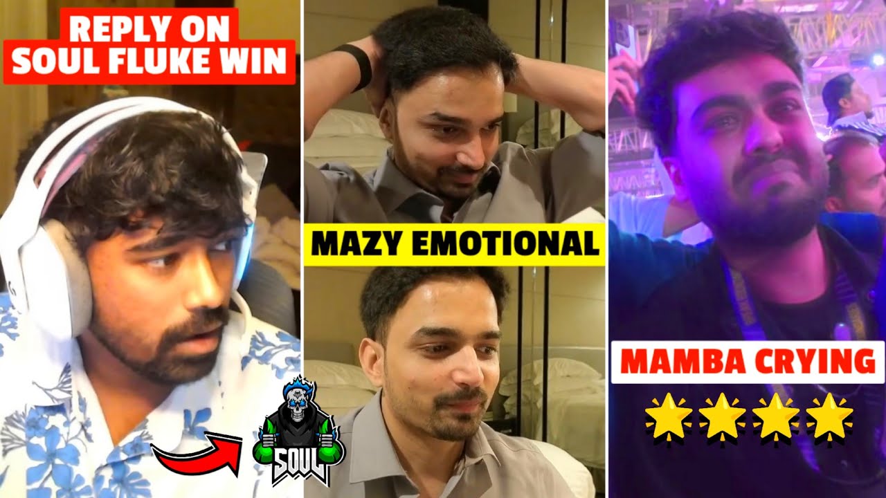 Mazy Emotional 🥺 Mamba Crying 😭 Neyoo React on SOUL BGIS CHAMPIONS 🏆 Team SouL 🚀