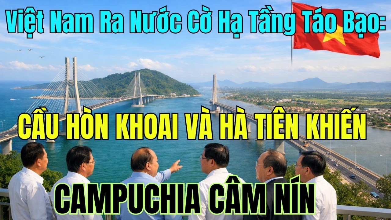 Việt Nam Ra Nước Cờ Hạ Tầng Táo Bạo: Cầu Hòn Khoai Và Hà Tiên  KHIẾN CAMPUCHIA CÂM NÍN