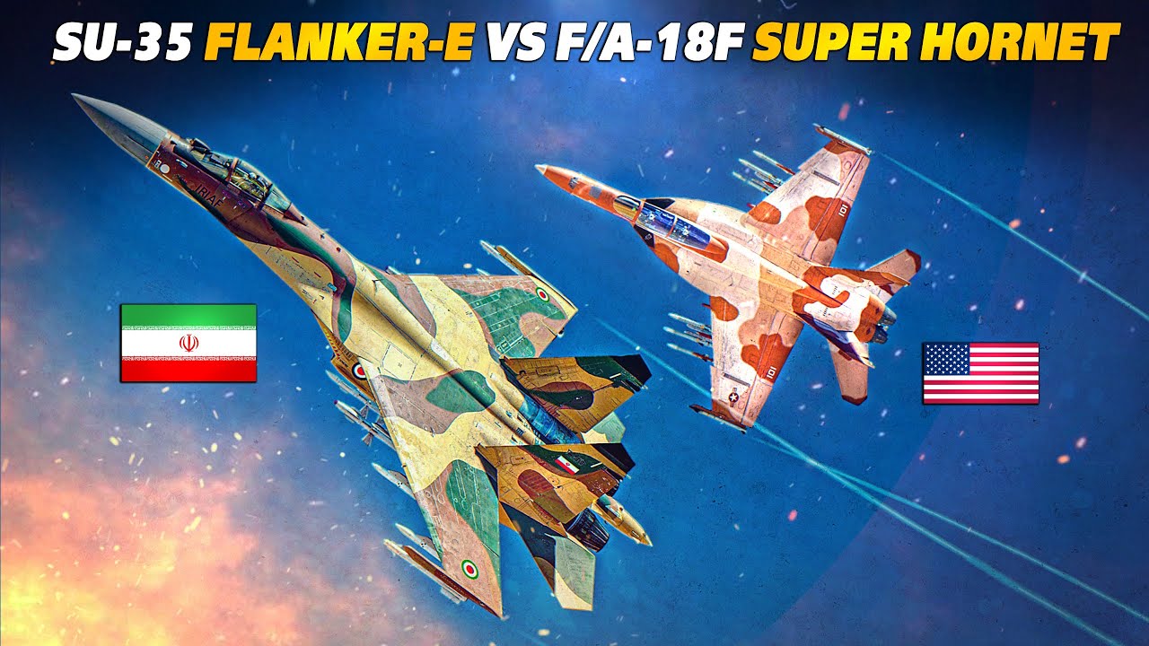 Этот бой мог бы произойти в реальной жизни... F/A-18F Super Hornet против иранского Су-35 Flanker...
