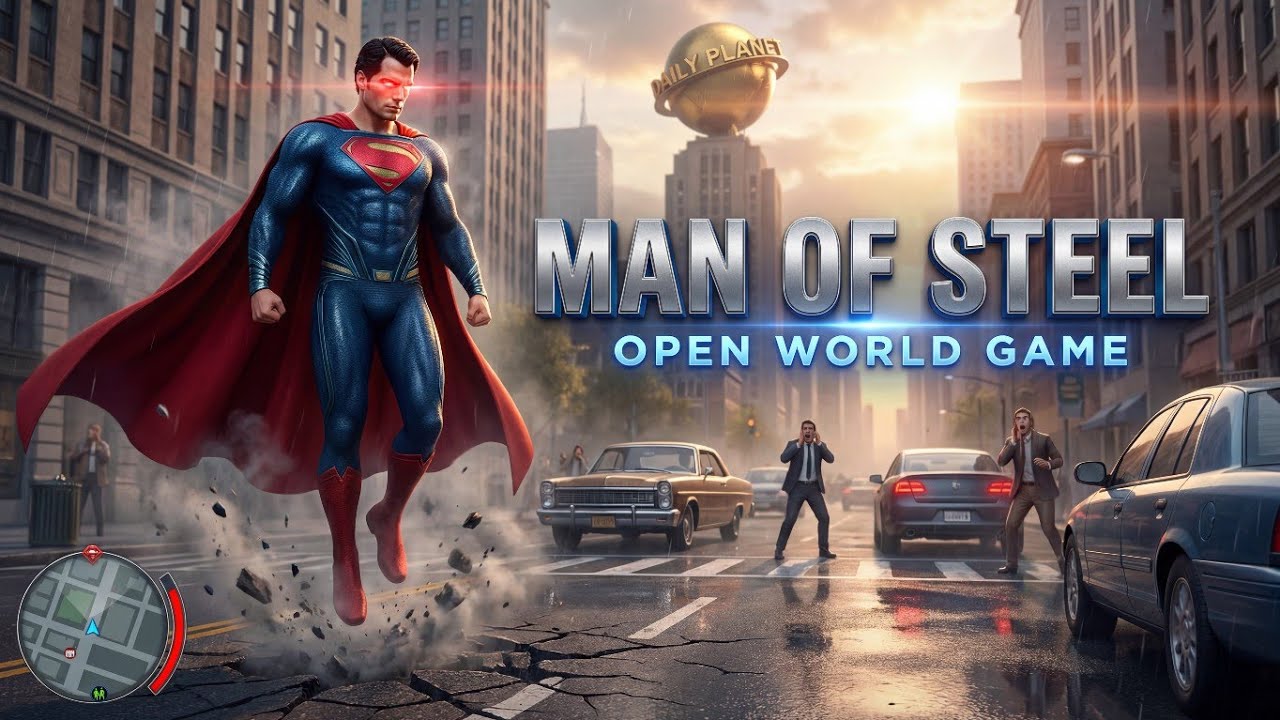 Superman Open World Gameplay: Man of Steel (4K Ultra Realism)