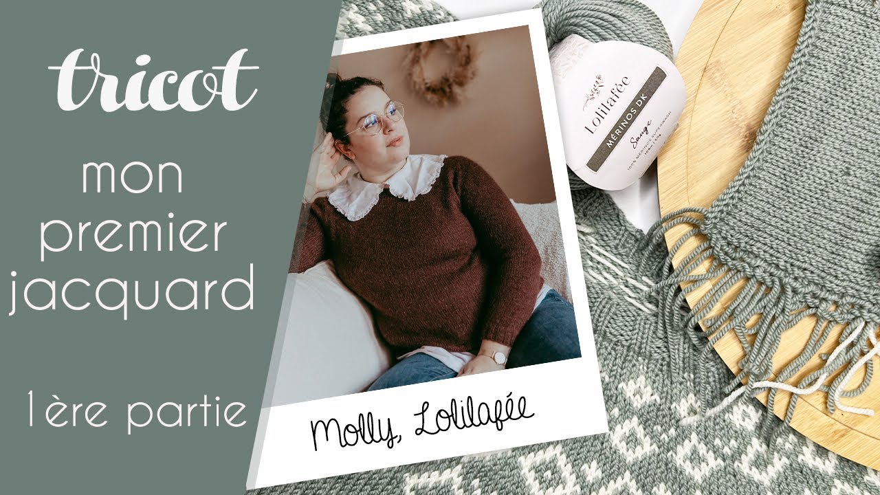 Mon premier jacquard avec le pull Molly de Lolilafée : l'échantillon en rond