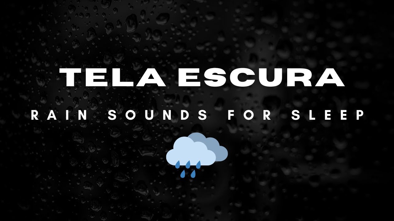 Chuva para Dormir 🌧️ | Relaxing Rain Sounds (Black Screen)