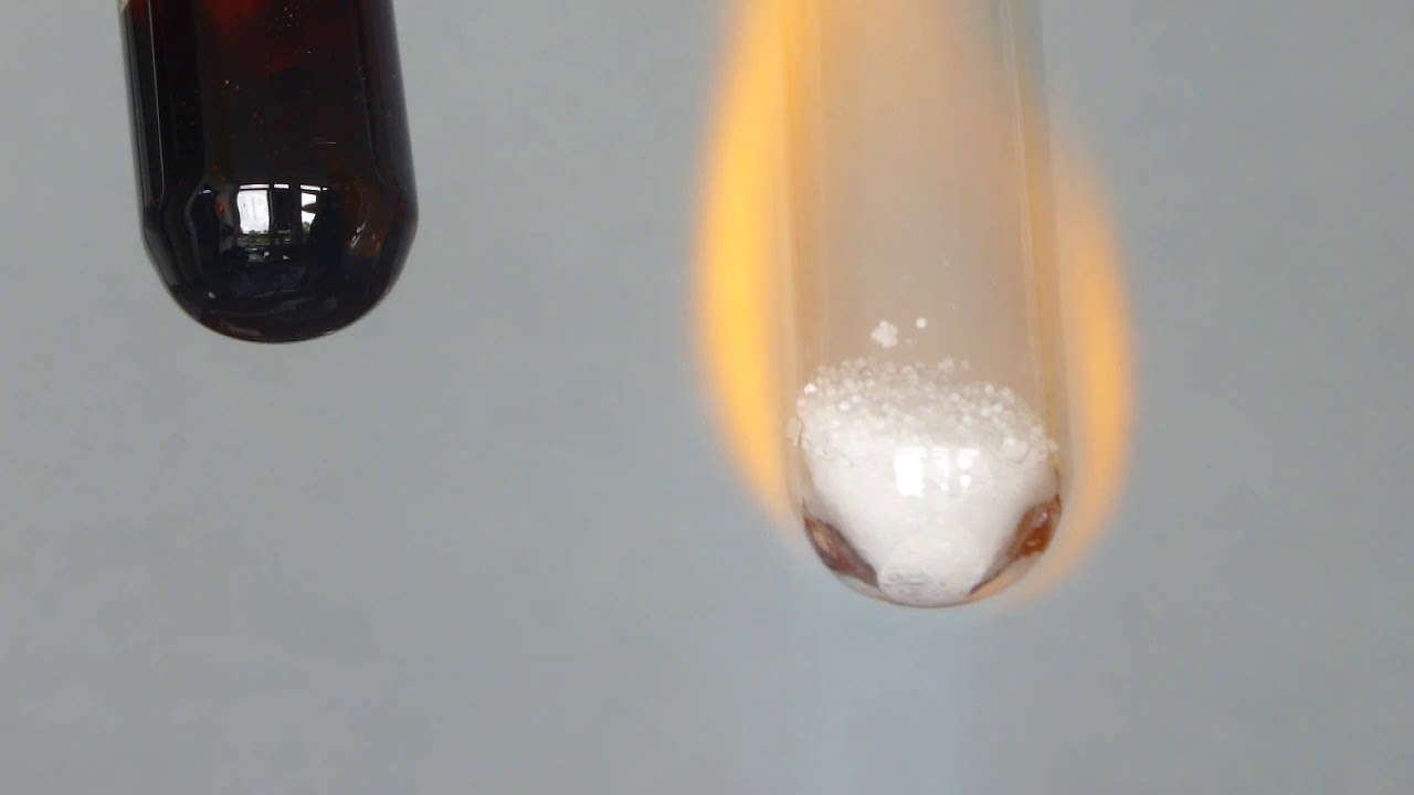 Die chemische Reaktion (Zucker und Salz)