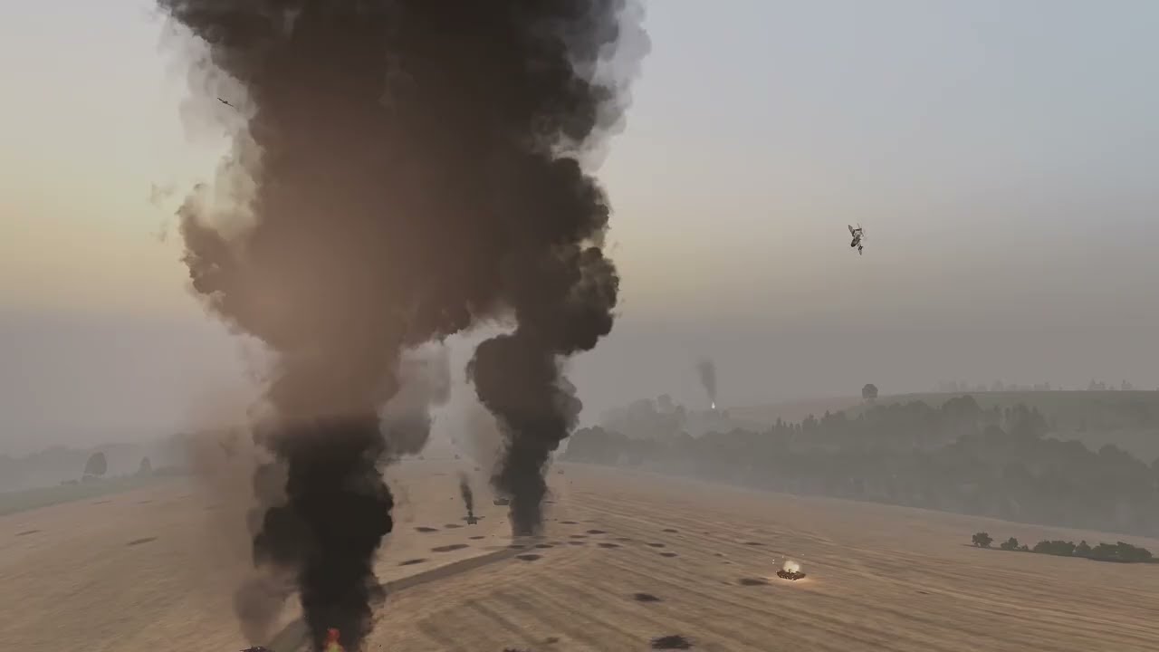 Arma 3 - Spearhead 1944 | German Panzerkorps attacks US-Lines in Normandie! [modded; no comment]
