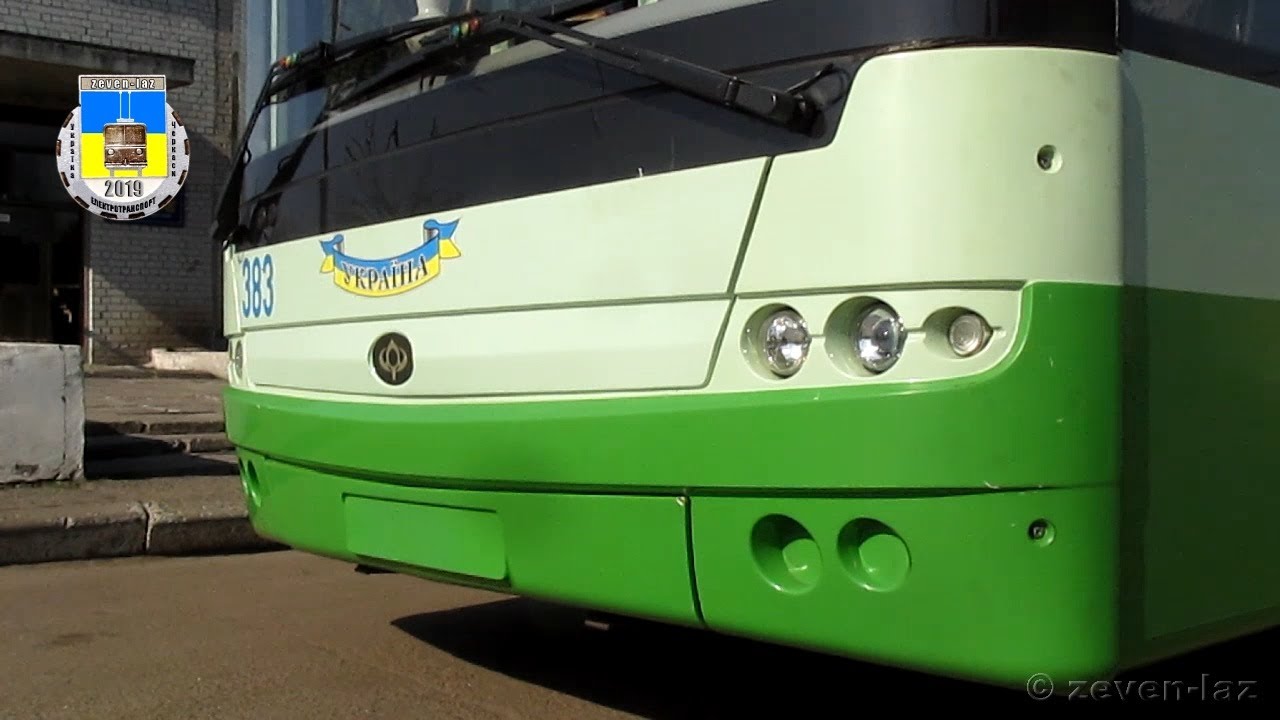 Черкаський тролейбус- Богдан Т70117 №383 10.04.2019 / Cherkasy trolleybus- Bogdan T70117 №383