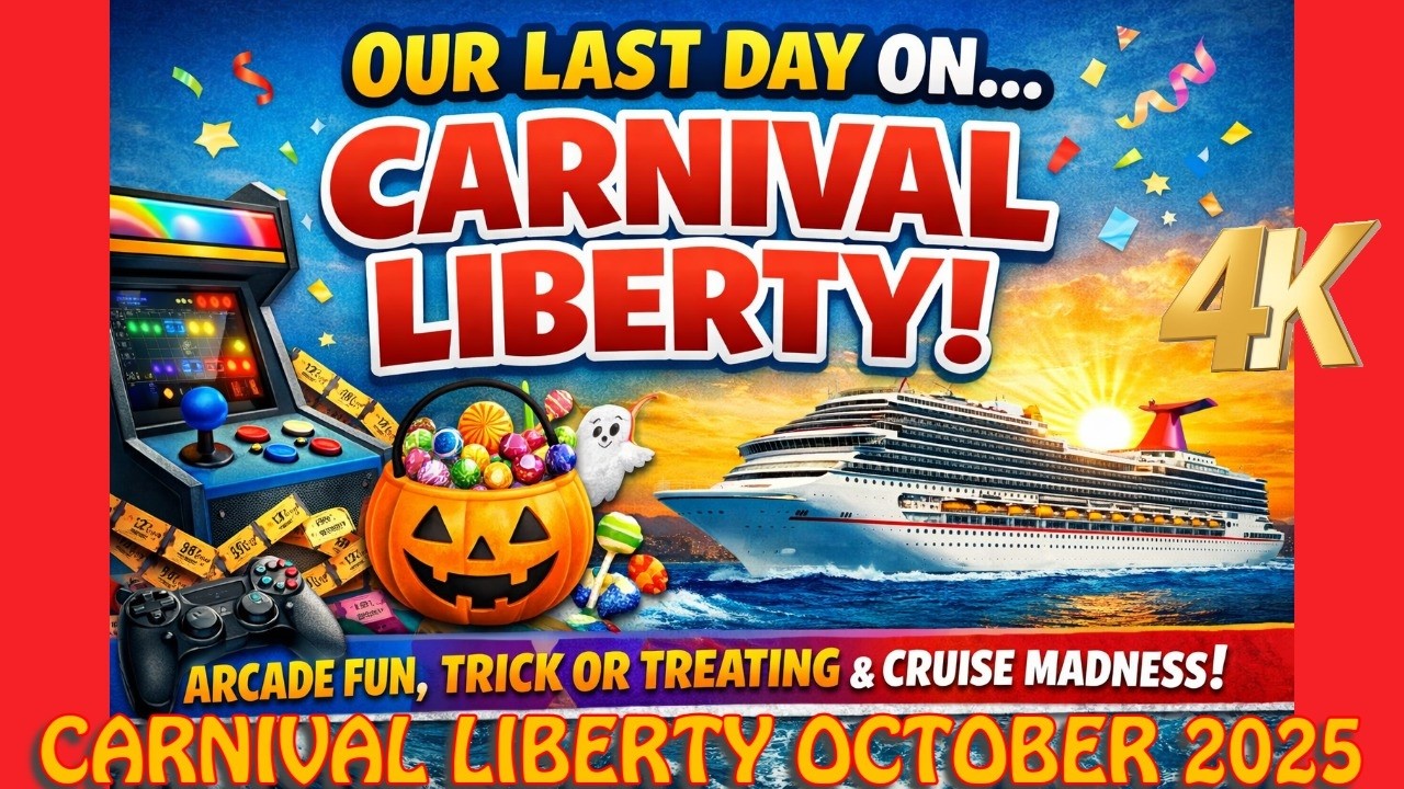 Седьмой день на лайнере Carnival Liberty был просто БЕЗУМНЫМ! 🎮 Аркадные сражения, сбор сладостей...