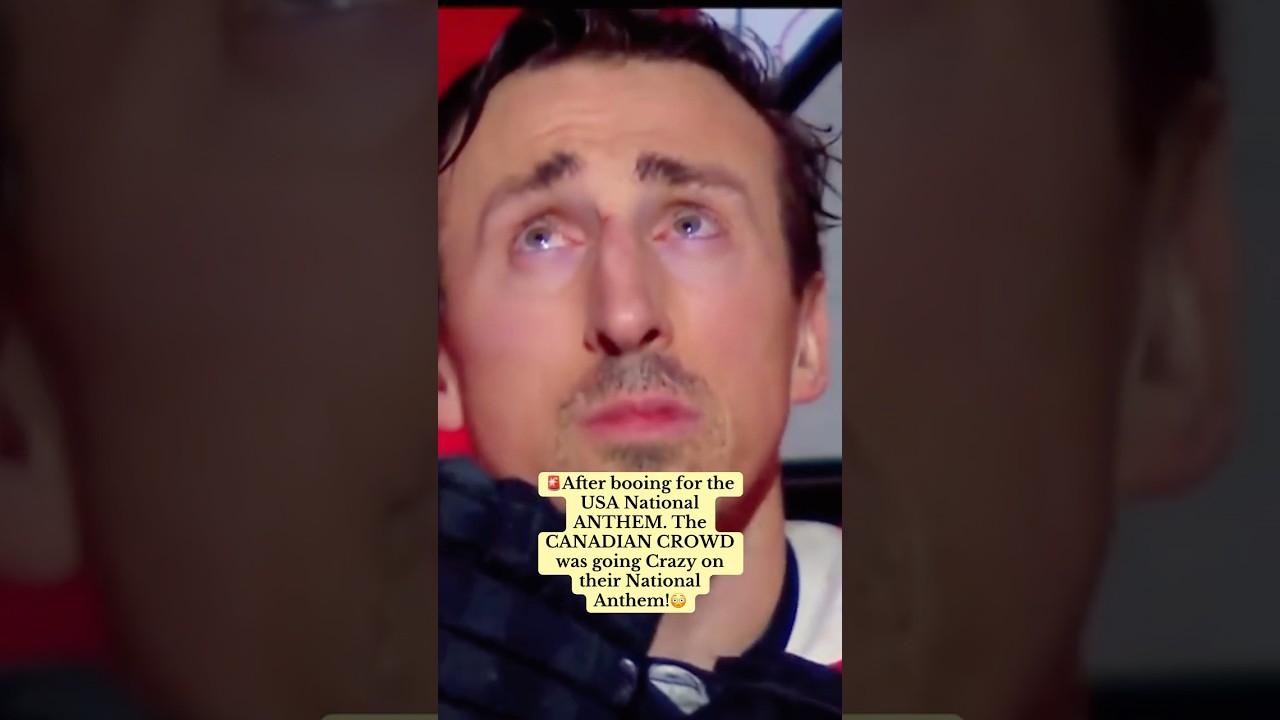 CANADA CROWD was on  fire after USA NATIONAL ANTHEM!😳#nhl #canada #hockey