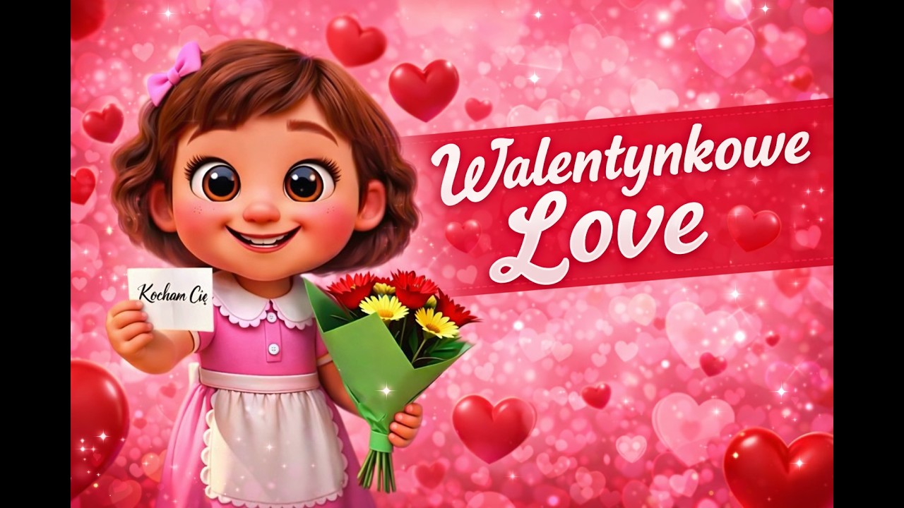 Walentynki piosenka i bajka 3D dla dzieci - Walentynkowe love❤️ ,,To są znaki walentynek