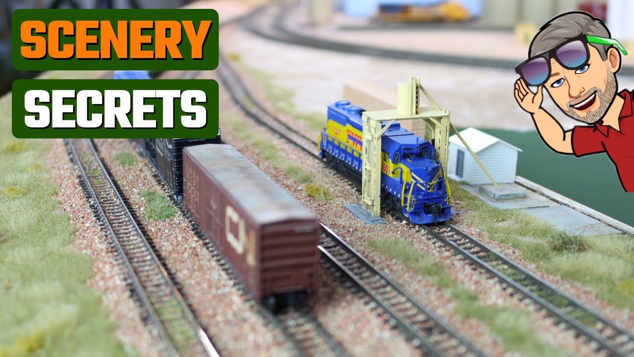 Realistic Scenery for a Model Railroad Yard