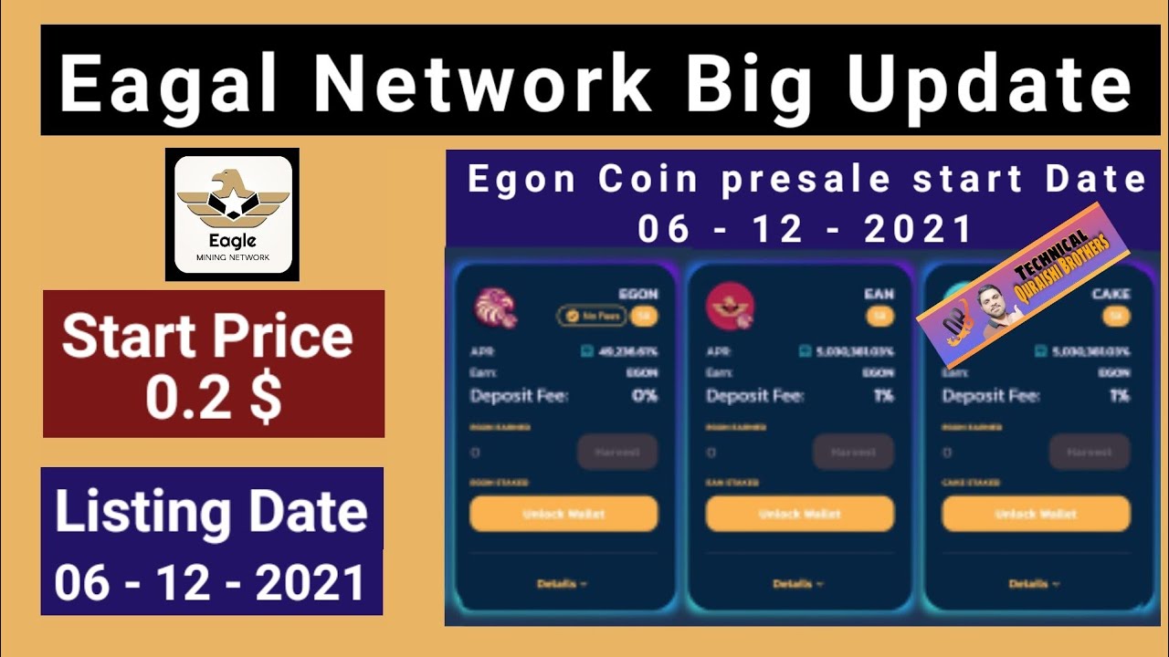 eagle network new update egon coin presale date | eagle network latest update
