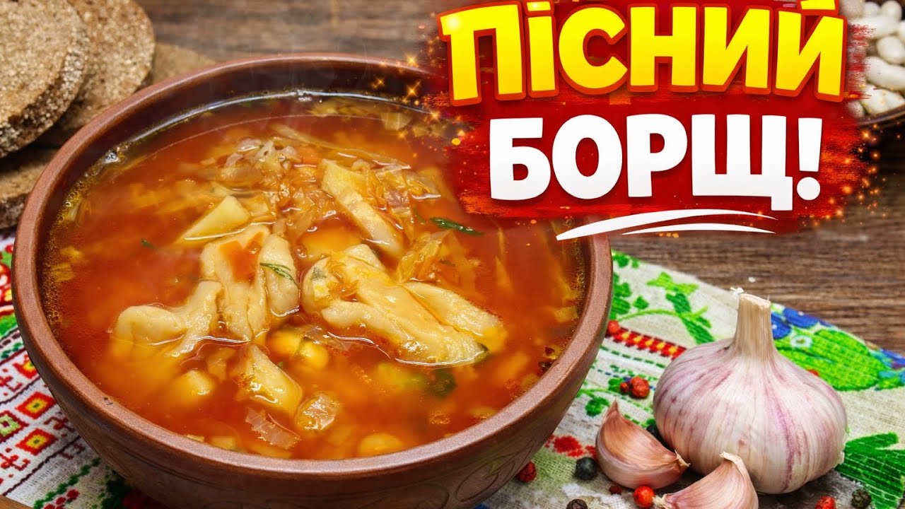 ПЕСНОЙ БОРЩЬ С УШКАМИ 🥣 Вкусный рецепт Борща, который покорит ваше сердце! Украинская Кухня
