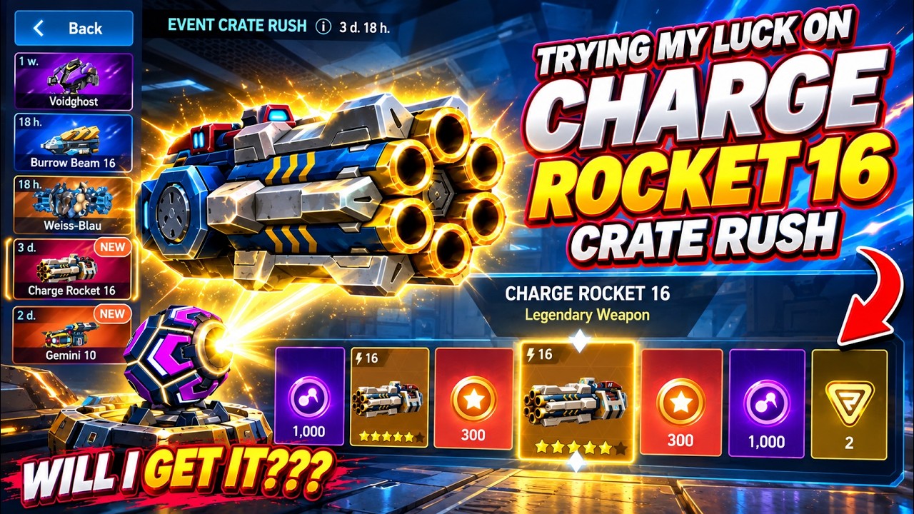 I SPENT 14,000 A-COINS ON 2 BRAND NEW CRATE RUSHES&hellip; 😱💀 WHAT DID I GET?! | Mech Arena