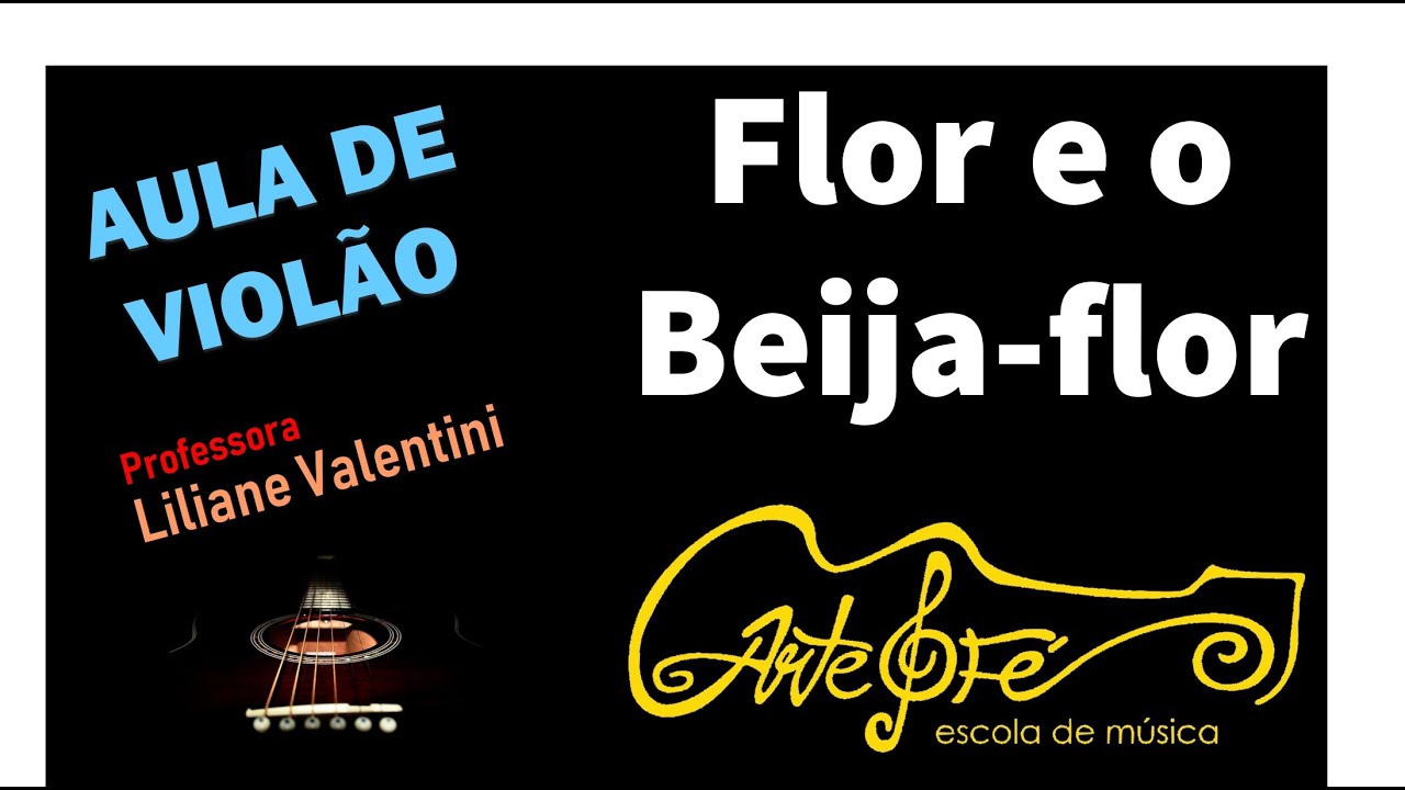 Aula de violão: Como tocar a música Flor e o beija flor