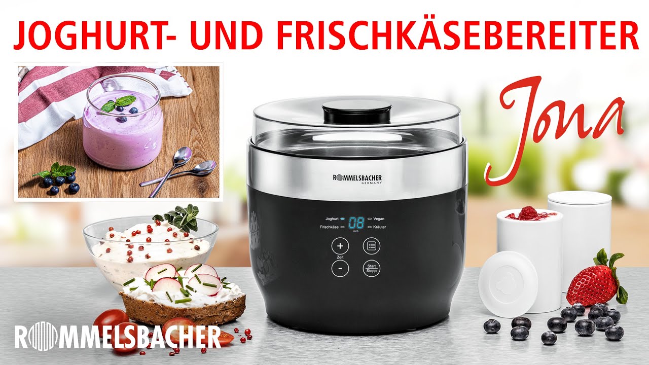 ROMMELSBACHER Joghurt- & Frischk&auml;sebereiter JG 80😋🥛 Jona 🥣gesunde Ern&auml;hrung ohne Zusatzstoffe