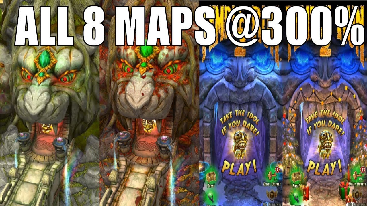 Temple Run 2 All Maps At 300% SPEED | Temple Run 2 High Speed Endless Gameplay