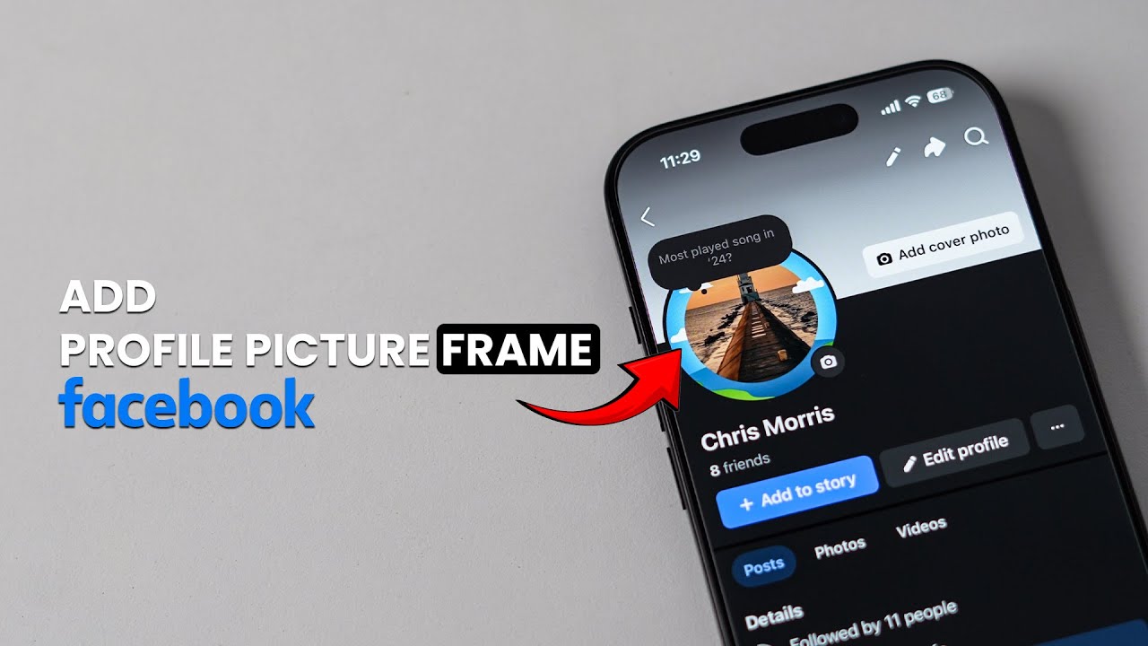 Как добавить рамку фотографии профиля на Facebook?