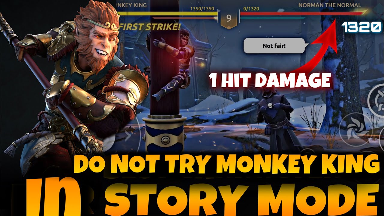 Do Not Try Monkey King in Story Mode | Shadow Fight Arena