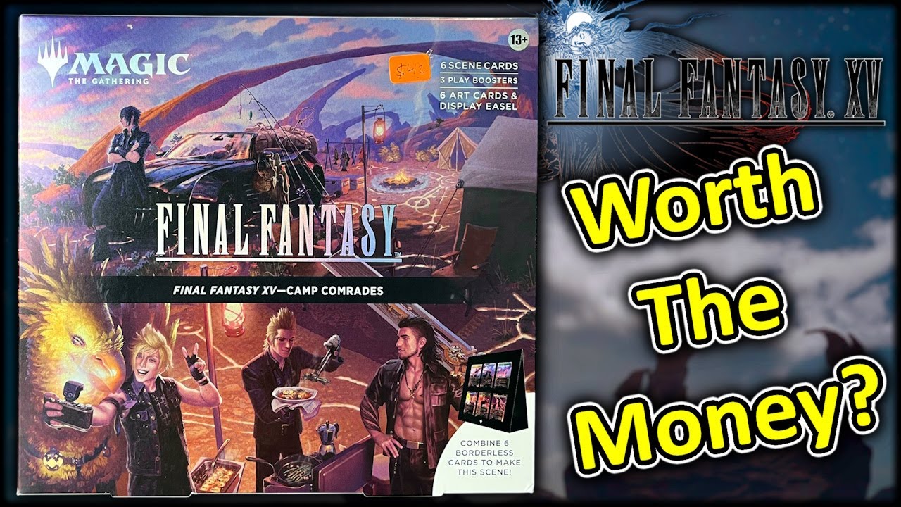 Очень крутая подставка для 15 карт MTG x Final Fantasy.