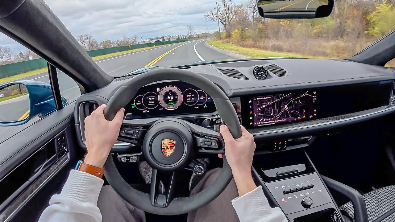 2024 Porsche Cayenne Turbo E-Hybrid Coupe - POV Test Drive (Binaural Audio)
